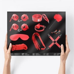 IntoYou 10-Delar Bondage Kit med hand- och fotbojor, ögonmask, rep och gagboll