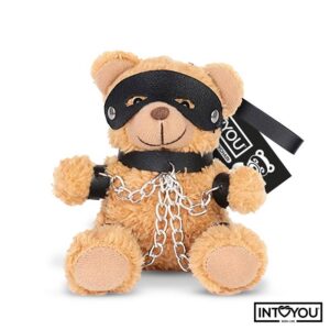 Bubu BDSM Teddy Nyckelring med veganska läderdetaljer och avtagbar ögonbindel