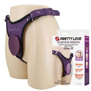 Caludio III Universal Strap-On Sele brief-modell med breda stödband