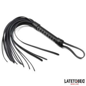Latetobed Läderflogger 50 cm i läder med läderremmar och ergonomiskt handtag