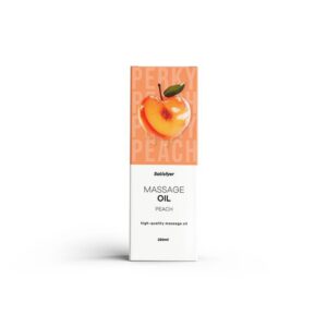 Flaska Satisfyer massageolja Persika, silkeslen formel med vårdande ingredienser