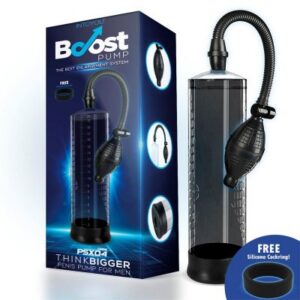 Boost penispump – manuell vakuumpump med medföljande silikonring