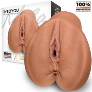 IntoYou Super Lösvagina i TPE med dubbel öppning och texturerade kanaler