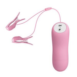 E-Stim bröstklämmor med vibrationsfunktion och elektronisk styrning