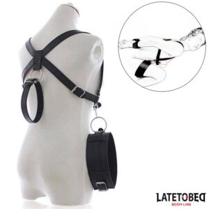 Open Leg Bondage-sele med justerbara remmar för partnerbondage