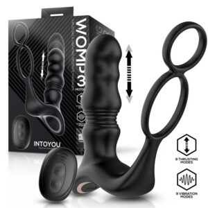 INTOYOU Womp prostatamassager med böjd design för prostata-stimulering och tre motorer