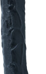 Dick Rambone realistisk dildo 43 cm i svart gummi med sugpropp