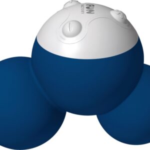 Sammetslen blå Yooo vibrator av silikon med ergonomisk design