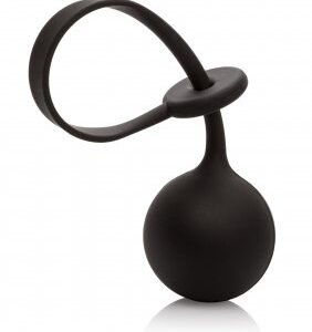 Justerbar penisring Lasso med snördesign och inbyggd metallkula