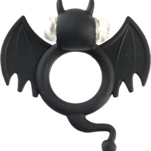 Vibrerande penisring Bad bat ring med töjbar design och löstagbar vibrator