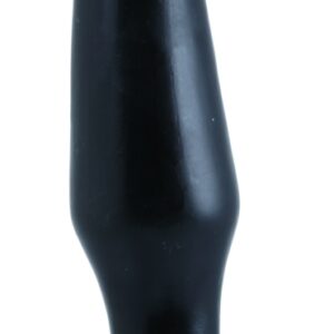 Medium buttplug i svart med flexibel konstruktion och greppvänlig botten