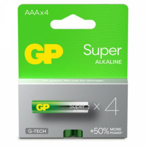 GP R3 AAA-batterier 4-pack — höga prestanda alkaliska batterier