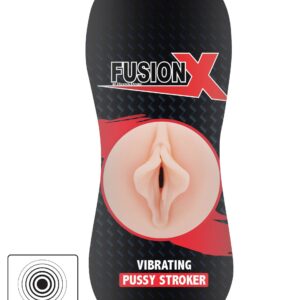 FUSIONX Real Feel Stroker vibrerande masturbator med realistiska läppar och strukturerat inre