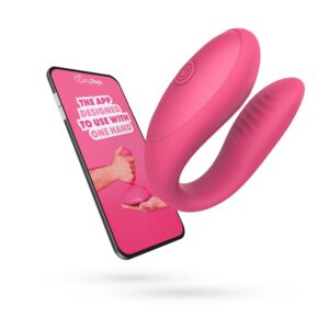 Orio appstyrd parvibrator i silikon med app-kontroll för gemensam njutning