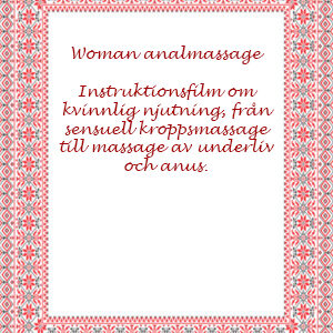 DVD-omslag för instruktionsfilm om kvinnlig analmassage och tantramassage