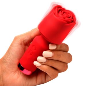 Bloomgasm Mini Wand Ros — diskret ros-formad vibrator i kompakt format