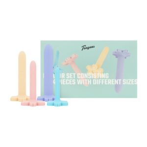 Teazers Vagina Dilator Set, fyra dilatatorer i flexibelt silikon sorterade efter storlek