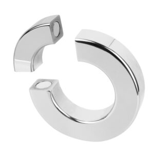 Magnetisk penisring Bedroom Fantasies i glansig blank metall med minimalistisk design