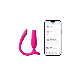 Rosa anal vibrator Lovense Lush Anal i mjuk silikon med appstyring