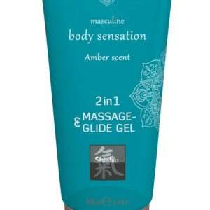 Flaska Shiatsu 2-in-1 Massage & Glidmedel 200ml