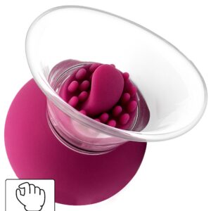 SHE.E.O klitorisvibrator med sugpump, vibration och rotationsfunktion