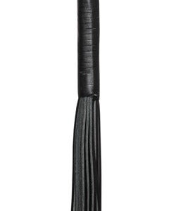 Leather Flogger i mjukt läder med flera remmar och handledsrem