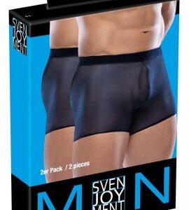 2-pack herrkalsonger i elastisk strumpkvalitet med luftig transparent design
