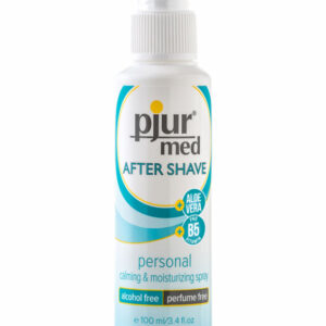 Pjur Med After shave spray i vit flaska för hudvård efter rakning