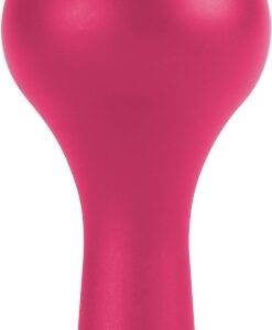 Elegant Ouch analplugg i rosa metall med gnistrande pärla detalj