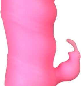 Sammetslen mini rabbit-vibrator Girly girl i hudvänlig silikon
