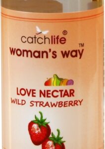 Love Nectar smultronsmaksatt massagegel och glidmedel i flaska