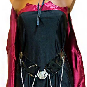 Batman-klänning med svart cape för vuxna, one size