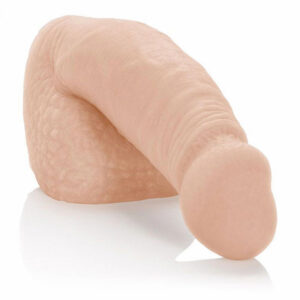 Realistisk packer penis med böjlig konstruktion och texturerade hudveck