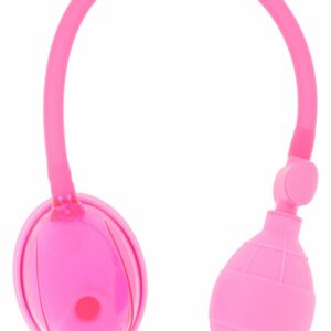 Rosa vagina pump med sugfunktion för vulva- och klitoris-stimulering