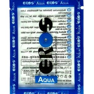 Eros Aqua vattenbaserat glidmedel i provförpackning — vattenlöslig gel