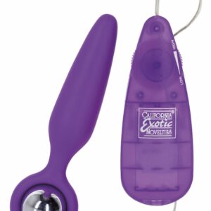 Booty Glider analplug med vibrerande funktion, liten storlek i hudvänlig silikon