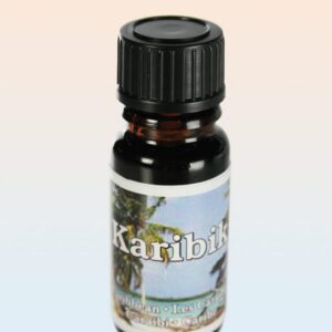 Flaska med aromaolja caribbean — karibisk doft för aromlampor