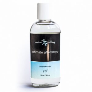 Intimate Aftershave Gel-flaska för hudvård efter intimrakning
