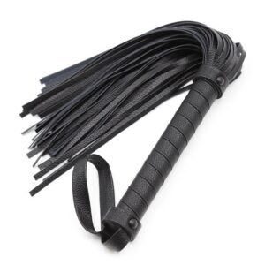 Kompakt piska Classic Flogger 42cm med ergonomiskt handtag och greppvänlig design