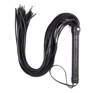 BDSM-flogger 69 cm med ergonomisk handtag och flera remmar