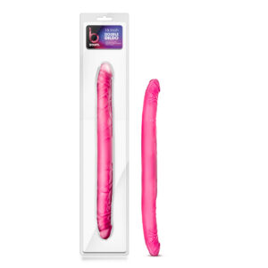 Realistisk dubbel dildo 40 cm med flexibel böjbar design och slät yta