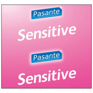 Pasante Sensitive tunnare kondom i naturlatex med extra glidmedel