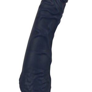 Gråblå Classic Frank vibrerande silikon dildo med böjbar design