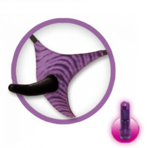 Vibrerande strap-on Pegging on Him Vibe med integrerad vibrator för kvinnornas klitoris-stimulering