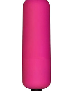 Funky Bullet Pink minivibrator i rosa hårdplast med sammetslen yta, 6 cm längd