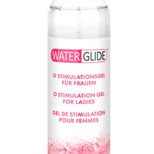 Waterglide Orgasm Gel 300 ml i genomskinlig flaska — stimulerande vattenbaserat glidmedel