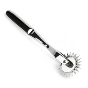 Rostfritt stål Wartenberg Pinwheel BDSM-redskap med vassa piggar