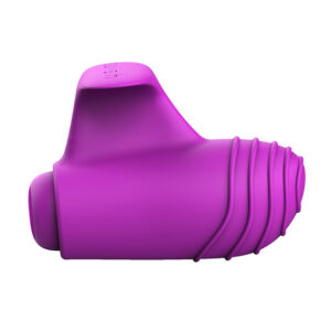 Orchid Finger Vibe fingervibrator med räfflade textur och ergonomiskt grepp