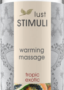 Massageolja Tropic Exotic i flaska — värmande med exotisk fruktsmak