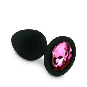 Dream Plug Ruby S silikon analplugg med gnistrande stendetalj